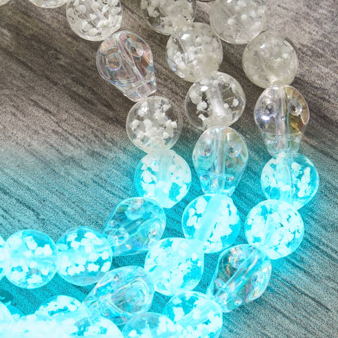 Aura fantomatique | Argent sterling 925 | Bracelet tête de mort en verre Firefly